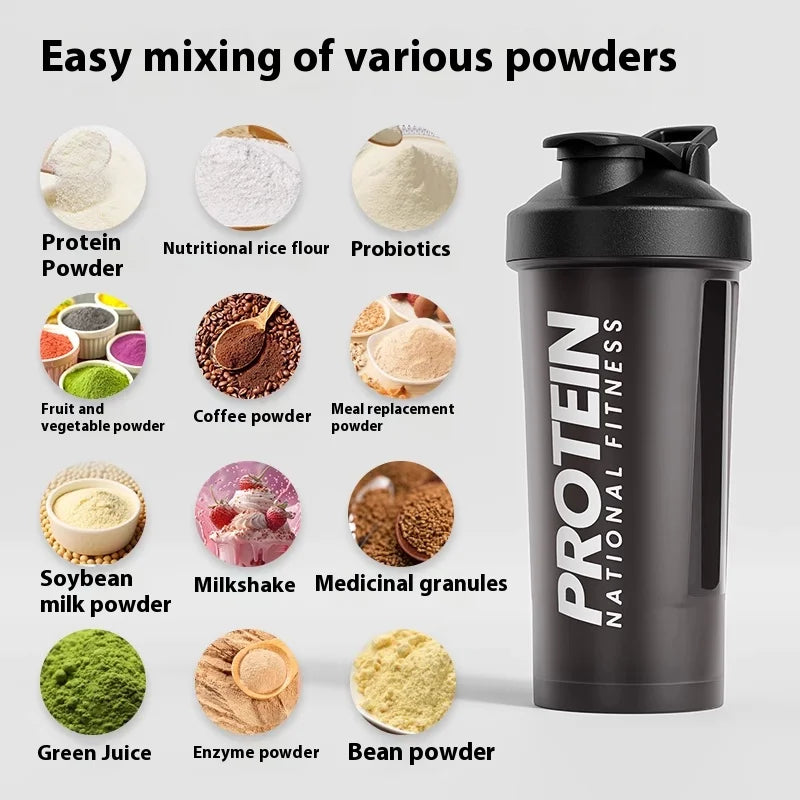 Gourde de sport 400 ml à 600 ml shaker