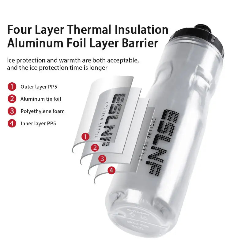 Gourde de vélo 720 ml isotherme