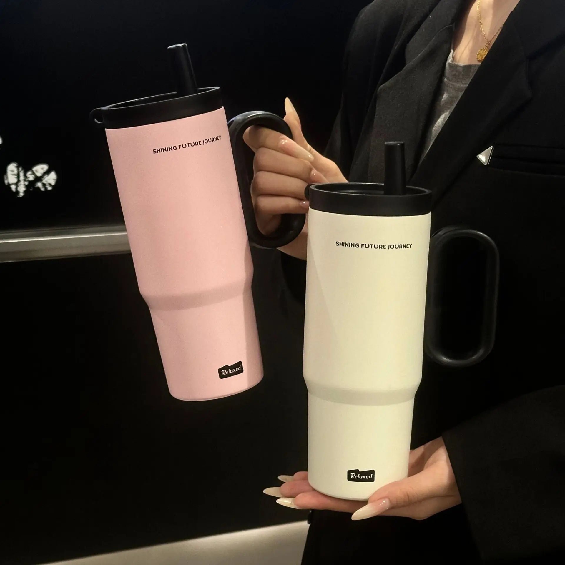 Gourde de sport en inox 720 ml à 750 ml à paille