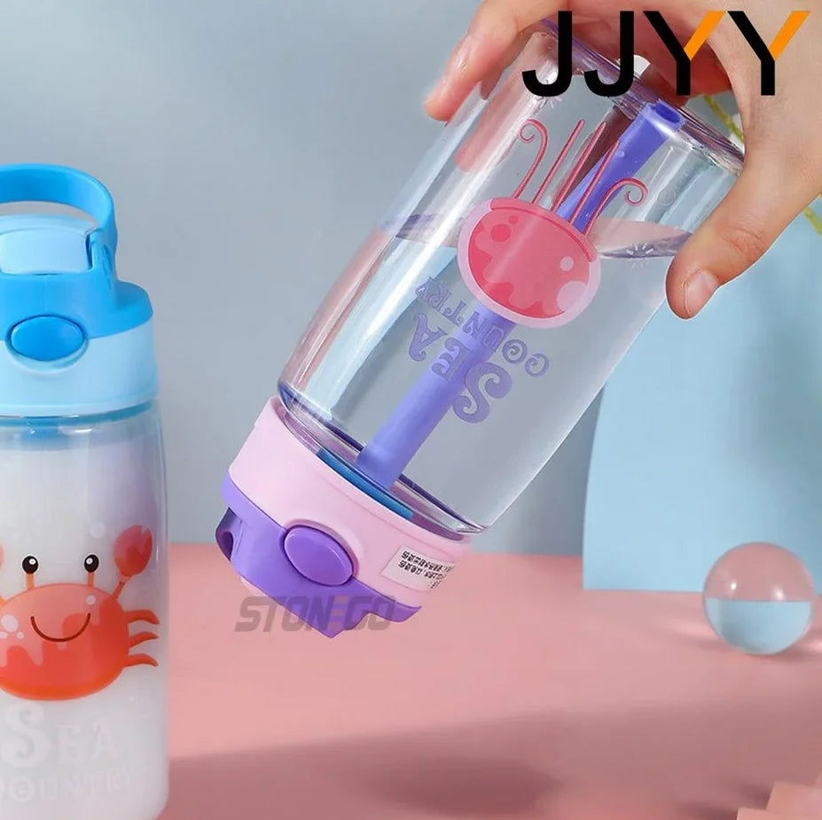 Gourde enfant en plastique sans BPA 480 ml à paille