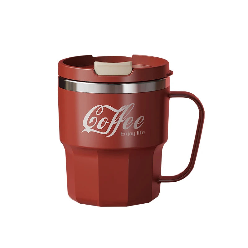 Gourde à café en inox 400 ml isotherme — Rouge