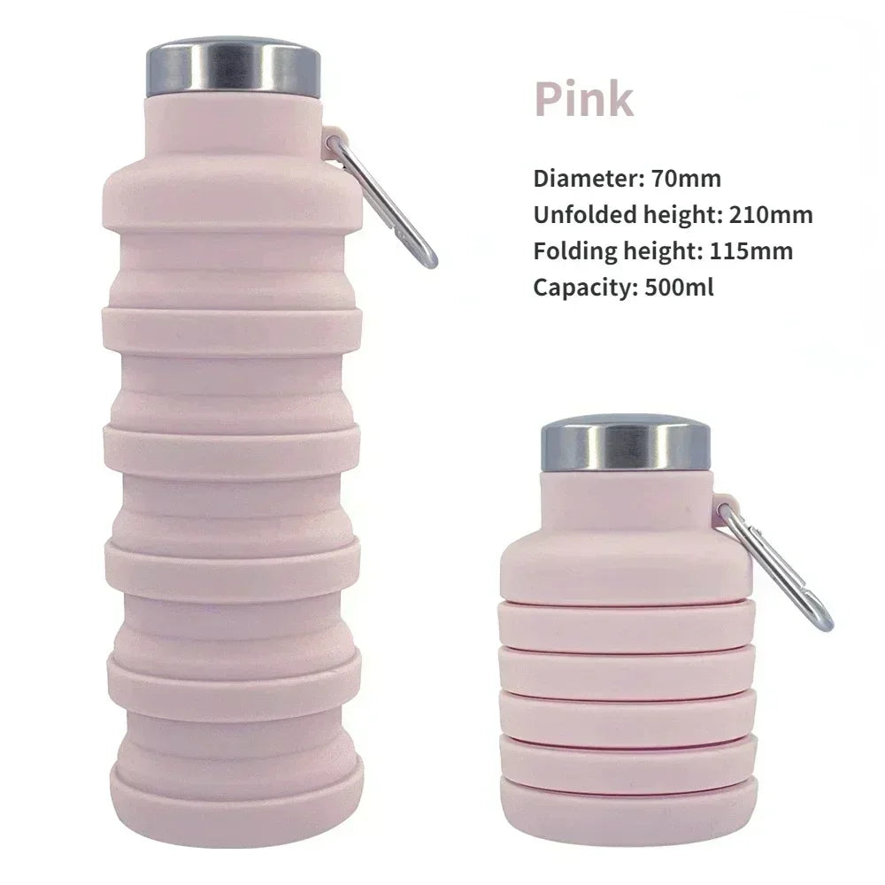 Gourde à café en silicone — Rose