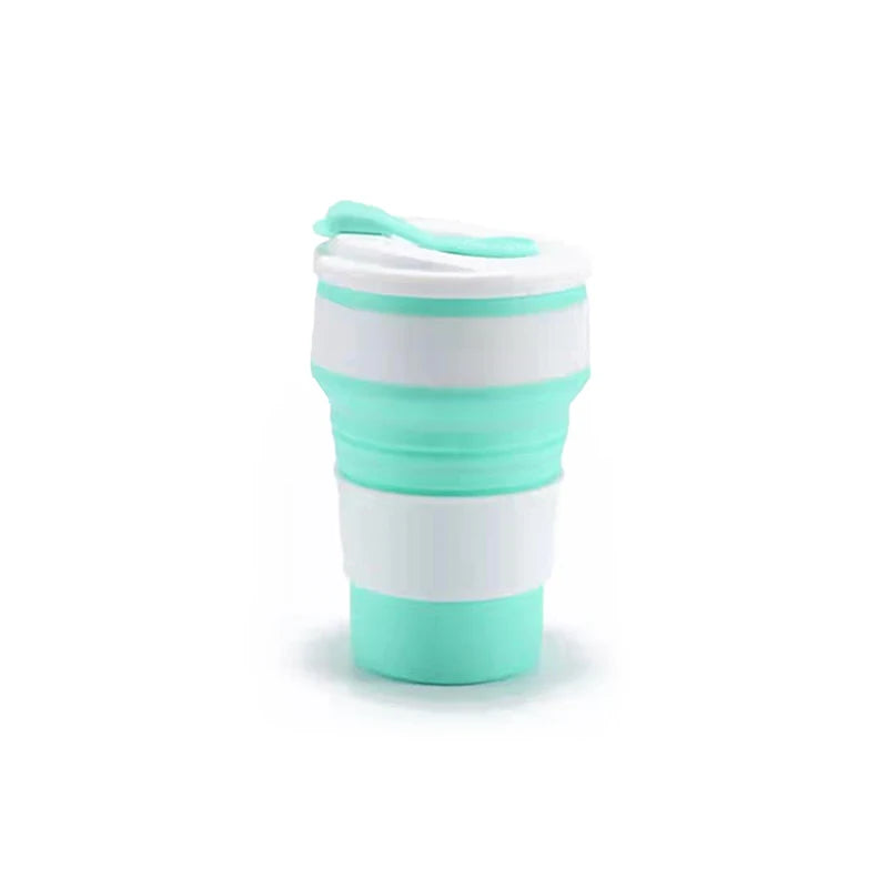 Gourde à café en silicone 350 ml à 500 ml — Vert