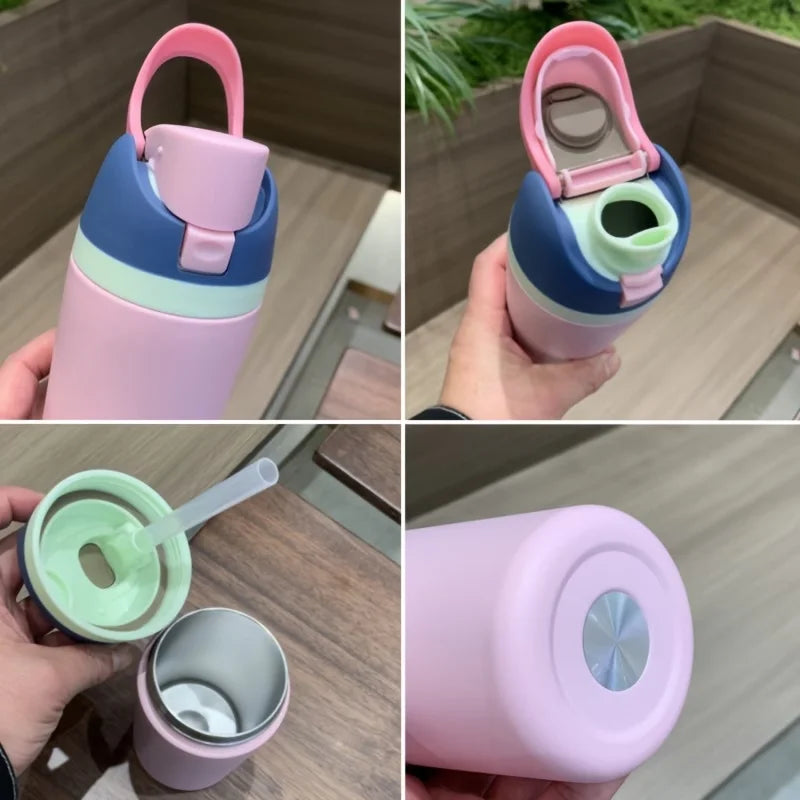 Gourde en inox 450 ml à 710 ml à paille