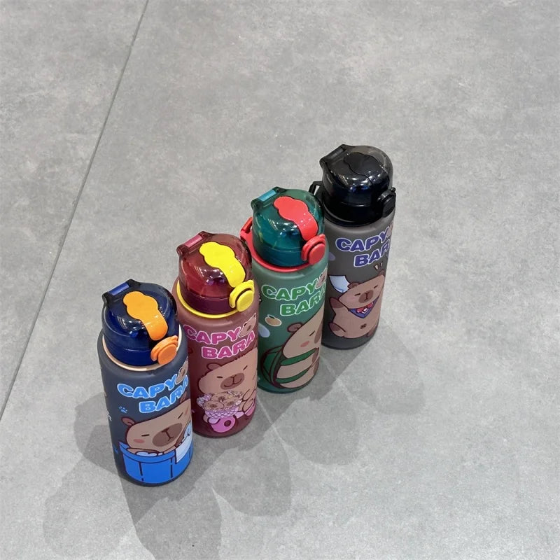 Gourde enfant en plastique sans BPA 750 ml à paille