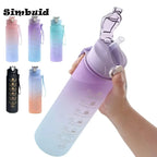 Gourde de sport 600 ml à 1 L à paille