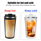 Gourde à café en inox 380 ml à 510 ml isotherme