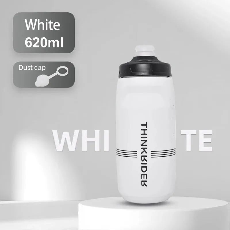 Gourde de vélo en plastique sans BPA 620 ml à 750 ml — Blanc