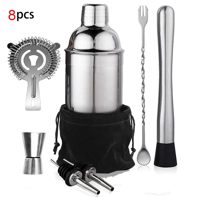 Gourde de sport en inox 550 ml à 750 ml shaker — A8pcs