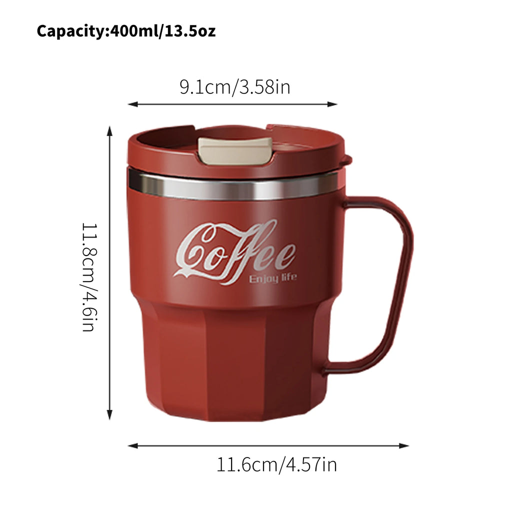 Gourde à café en inox 400 ml isotherme