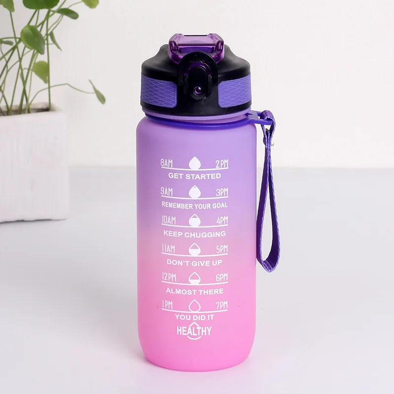 Gourde de sport en verre 600 ml à 1 L — Violet