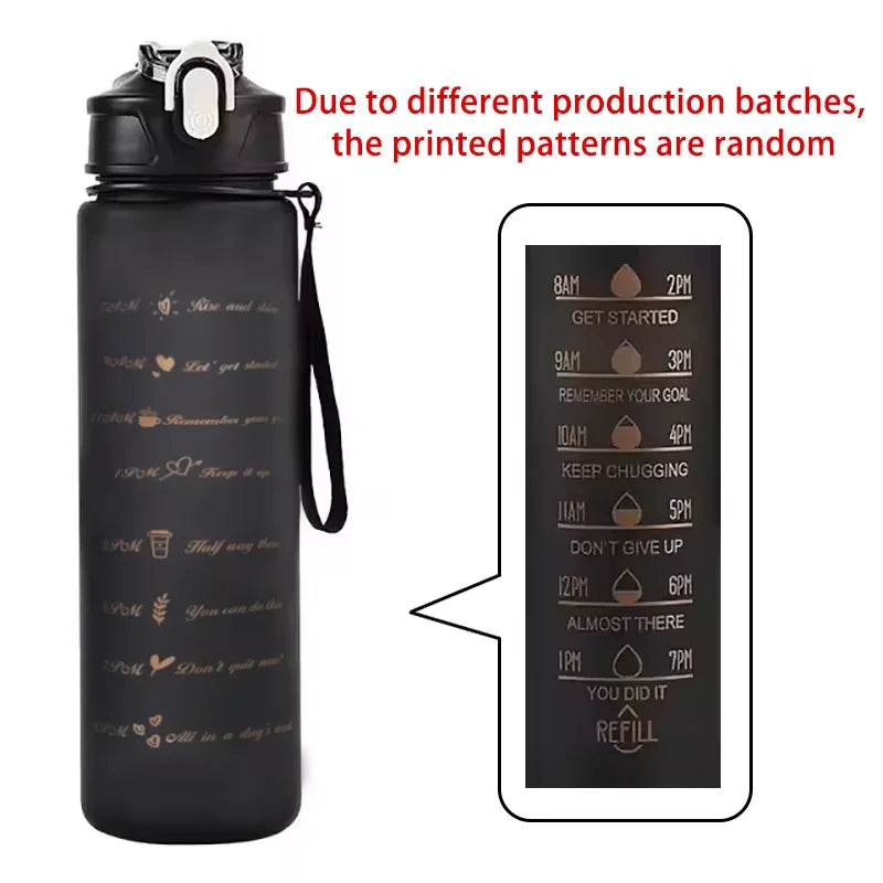 Gourde de sport en plastique sans BPA 700 ml à paille