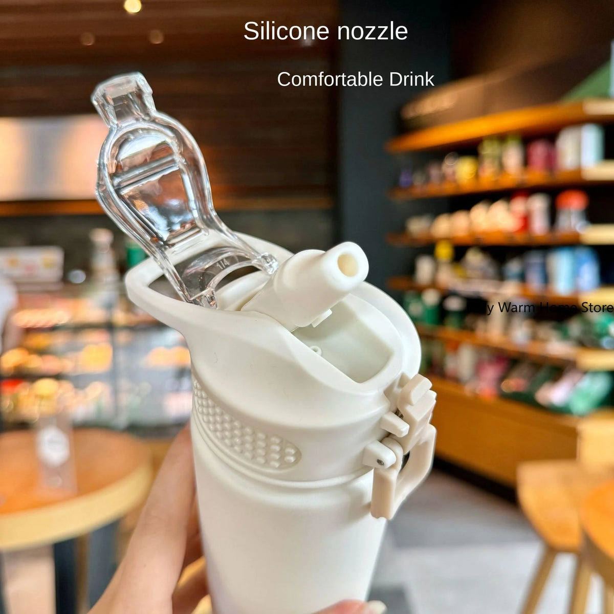 Gourde en inox 600 ml à 750 ml à paille