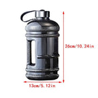 Gourde de sport en plastique sans BPA 2 L shaker