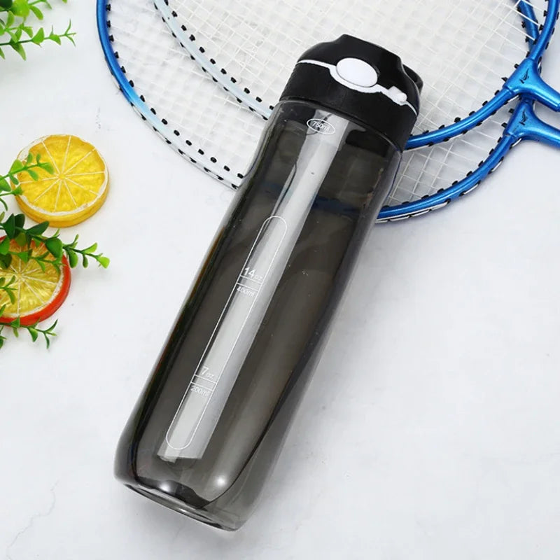 Gourde de sport en verre 750 ml à paille