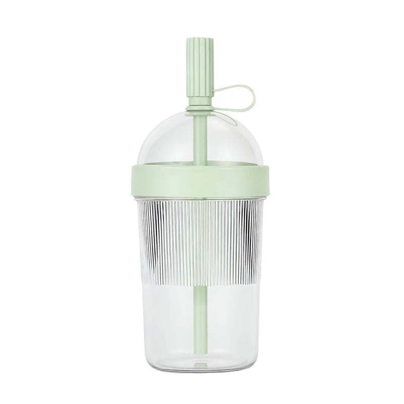 Gourde à café 500 ml à paille — Vert