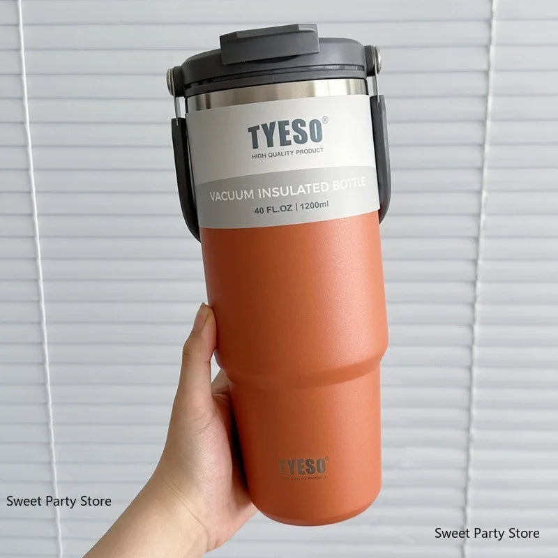 Gourde en inox 600 ml à 1,2 L isotherme — 750 ml Orange