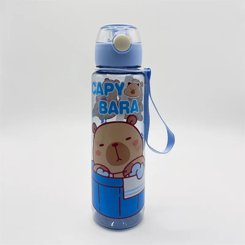 Gourde de sport en plastique sans BPA 700 ml — Transparent et Bleu