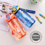 Gourde enfant en silicone 600 ml à paille