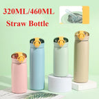 Gourde enfant en inox 320 ml à 460 ml à paille