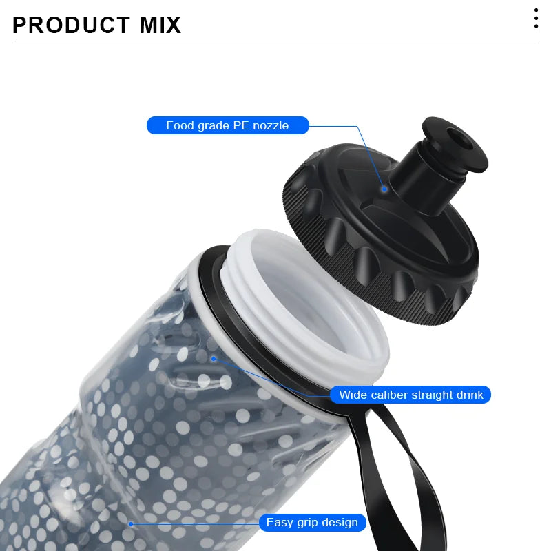 Gourde de vélo isotherme