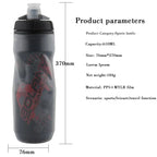 Gourde de vélo en plastique sans BPA 600 ml