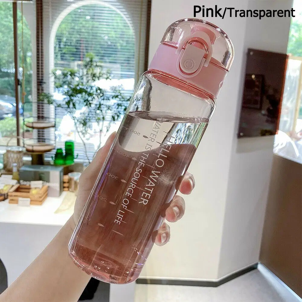 Gourde de sport 780 ml — Rose et Transparent