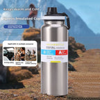 Gourde de sport en inox 600 ml à 1 L isotherme