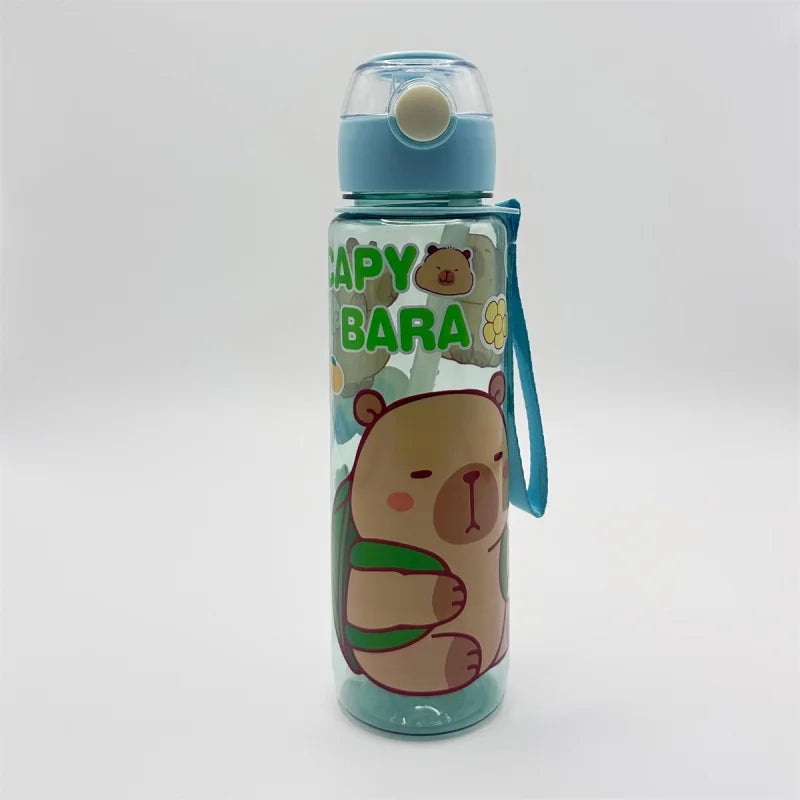 Gourde de sport en plastique sans BPA 700 ml — Transparent et Vert