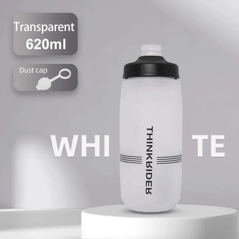 Gourde de vélo en plastique sans BPA 620 ml à 750 ml — Transparent