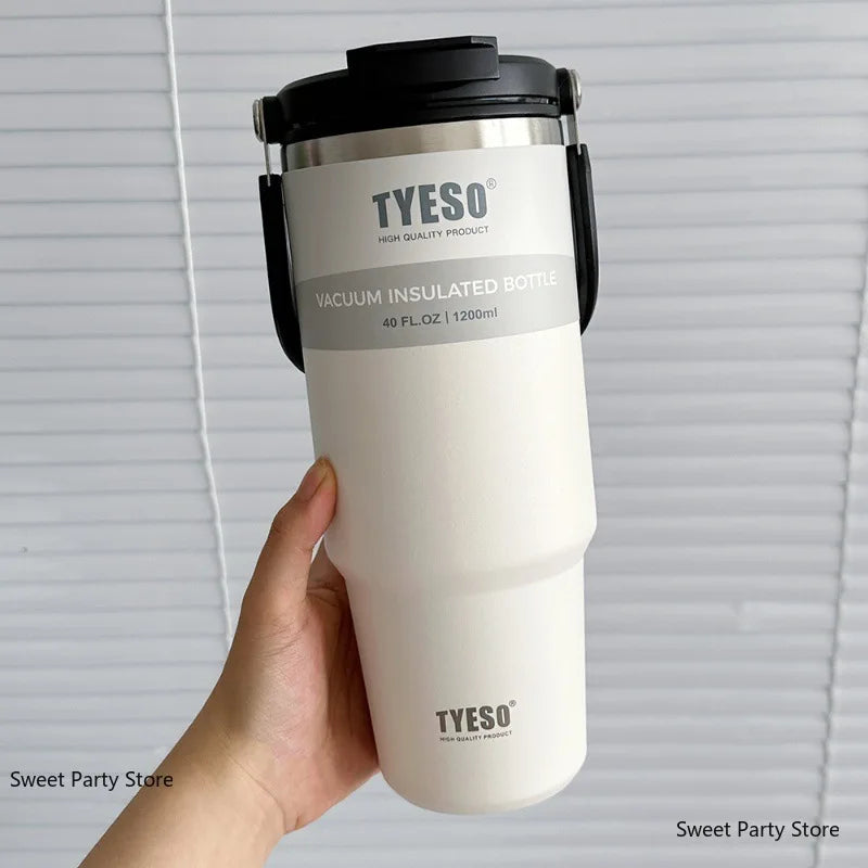 Gourde en inox 600 ml à 1,2 L isotherme — 600 ml Blanc