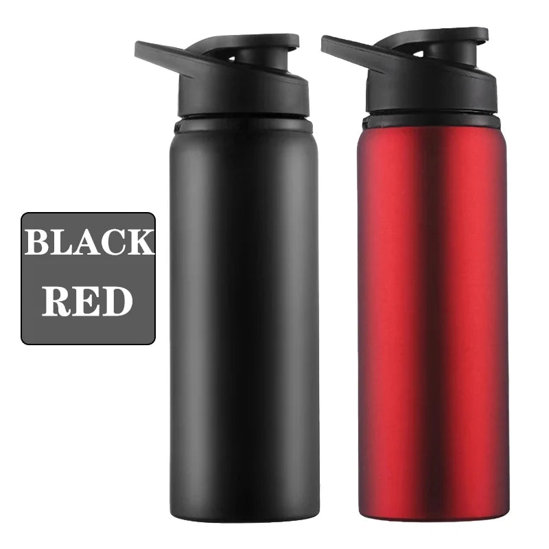 Gourde de vélo 600 ml anti-fuite — Noir et Rouge