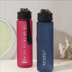 Gourde de sport en plastique sans BPA 750 ml à paille