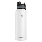 Gourde de vélo en verre 500 ml à 1,2 L isotherme — 1,2 L Blanc