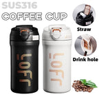 Gourde à café 600 ml à 620 ml à paille