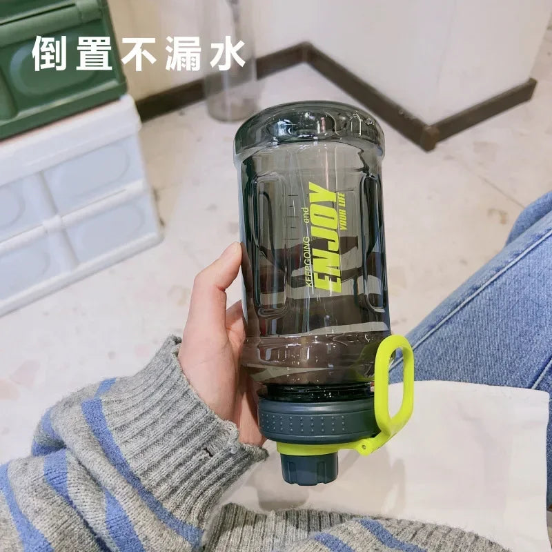 Gourde de sport en plastique sans BPA 600 ml à 1 L avec filtre