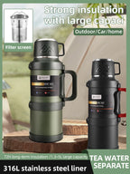 Gourde en inox 1,3 L à 4 L isotherme