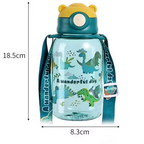 Gourde enfant en plastique sans BPA 650 ml à paille