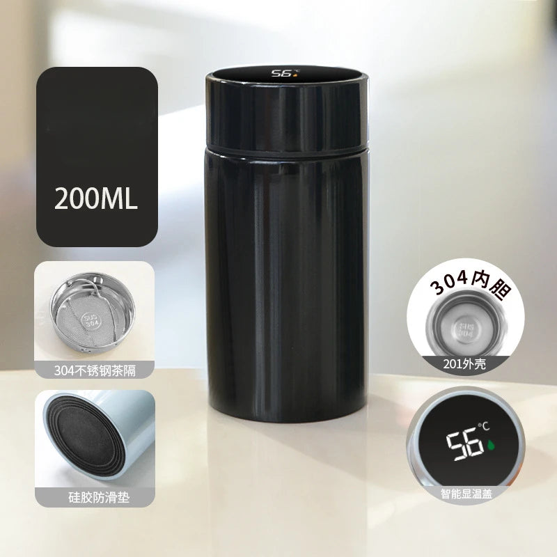 Gourde en inox 200 ml avec filtre — Noir