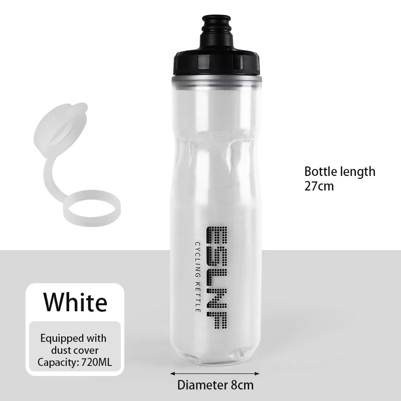 Gourde de vélo 720 ml isotherme — Blanc