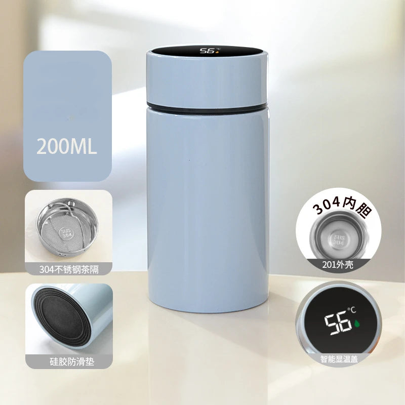Gourde en inox 200 ml avec filtre — Bleu clair