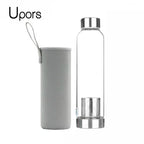 Gourde de sport en verre 550 ml avec filtre