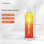 Gourde de vélo en silicone 250 ml à 500 ml — Jaune et Orange
