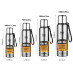 Gourde en inox 500 ml à 1,5 L isotherme