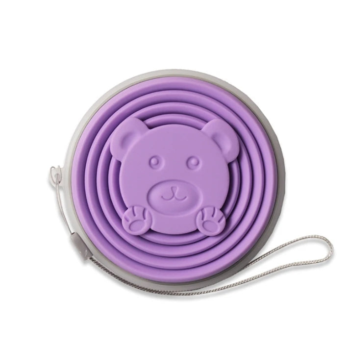 Gourde de sport en silicone 180 ml à 320 ml — Violet