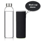 Gourde en verre 550 ml — Noir