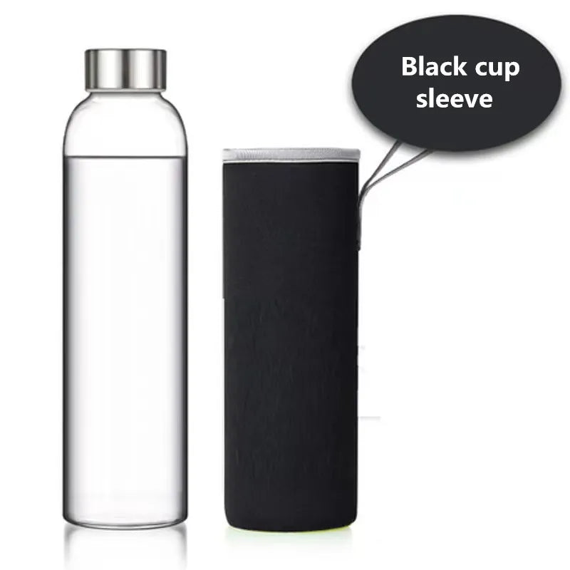 Gourde en verre 550 ml — Noir
