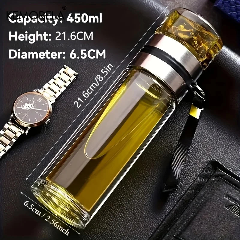 Gourde en verre 350 ml à 500 ml isotherme — 450ml
