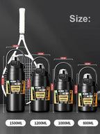 Gourde de sport en inox 800 ml à 1,5 L à paille — 9 coloris