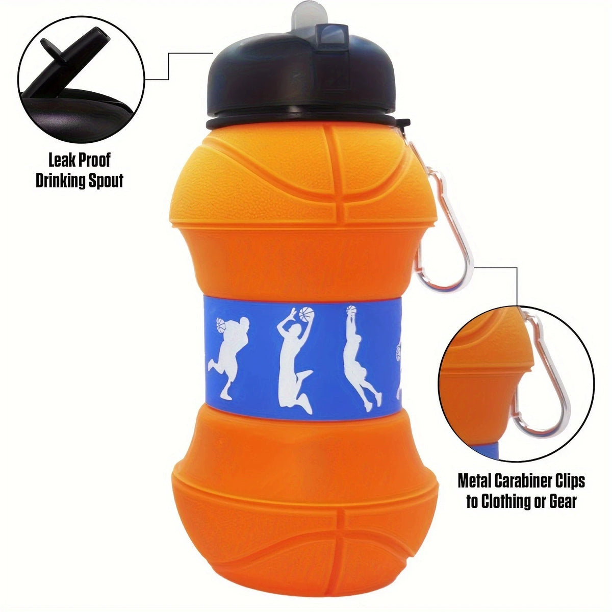 Gourde enfant en silicone 550 ml